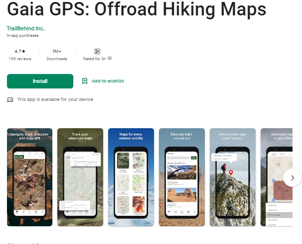 Aplikasi Hiking Terbaik Gaia Gps