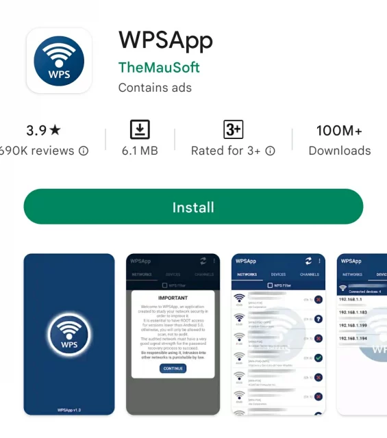 Aplikasi Mengetahui Sandi Wifi Wpsapp
